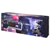 Комплект клавиатура + мышь с ковриком + наушники Oklick HS-HKM300G Pirate фото 4